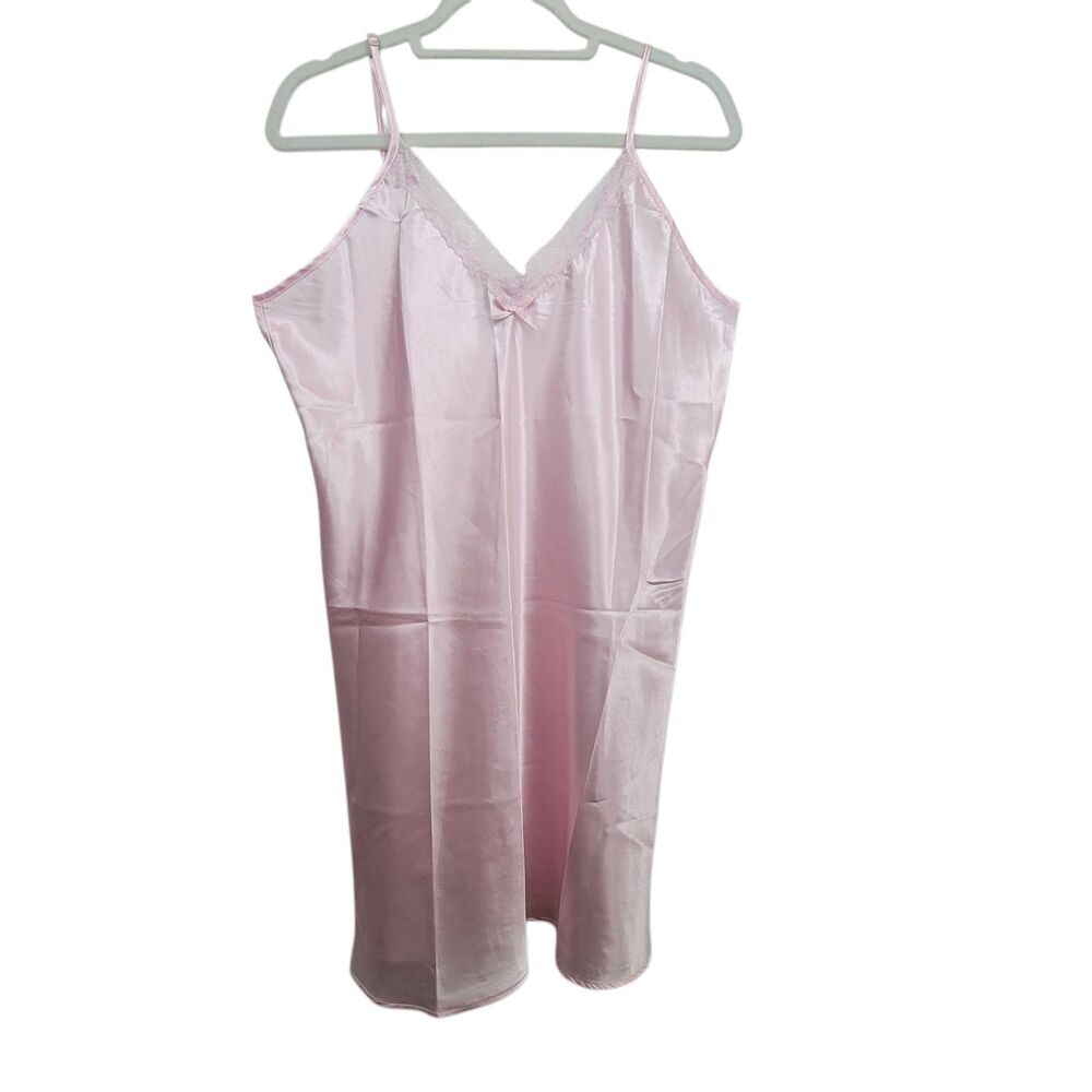 Popsi Lingerie Pink Satin Sleep Dress Size Medium